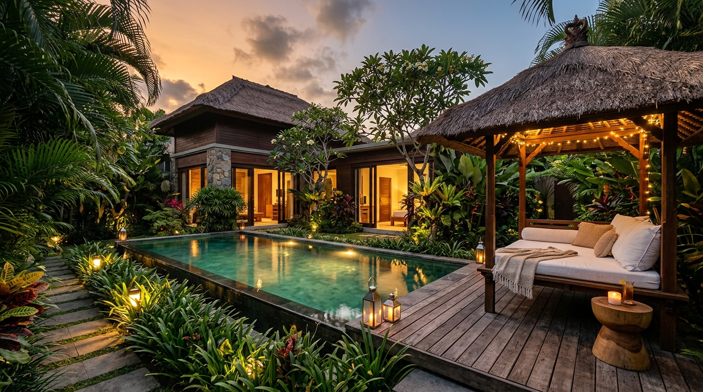 Illustrative secluded private-pool villa in Seminyak, Bali