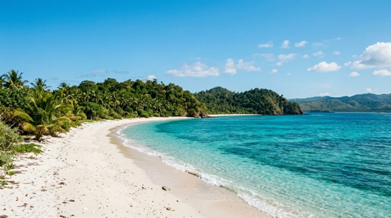 White sand and turquoise water at Jaco Island, Timor-Leste